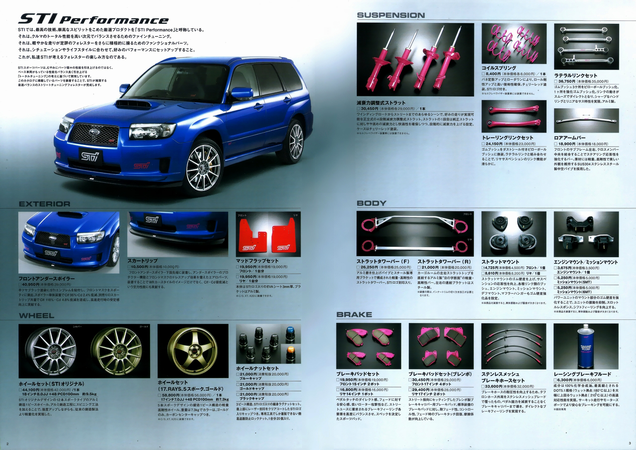 2005N6s STI Sports Parts for Forester J^O(2)